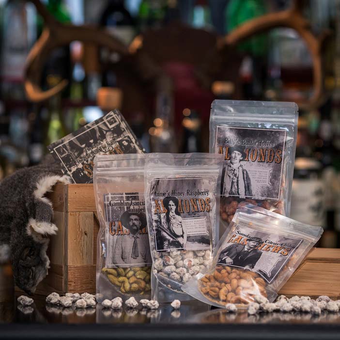 Western style Saloon Nuts gift.