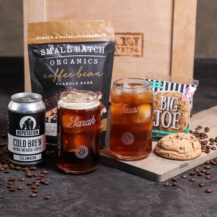 Personalized Cold Brew Snacks Crate
