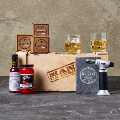 Personalized Smoked Cocktail Crate