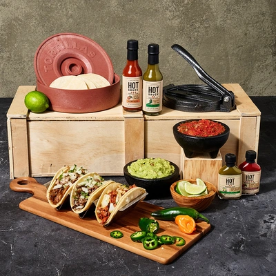 Taco Making Crate is an awesome gift for men