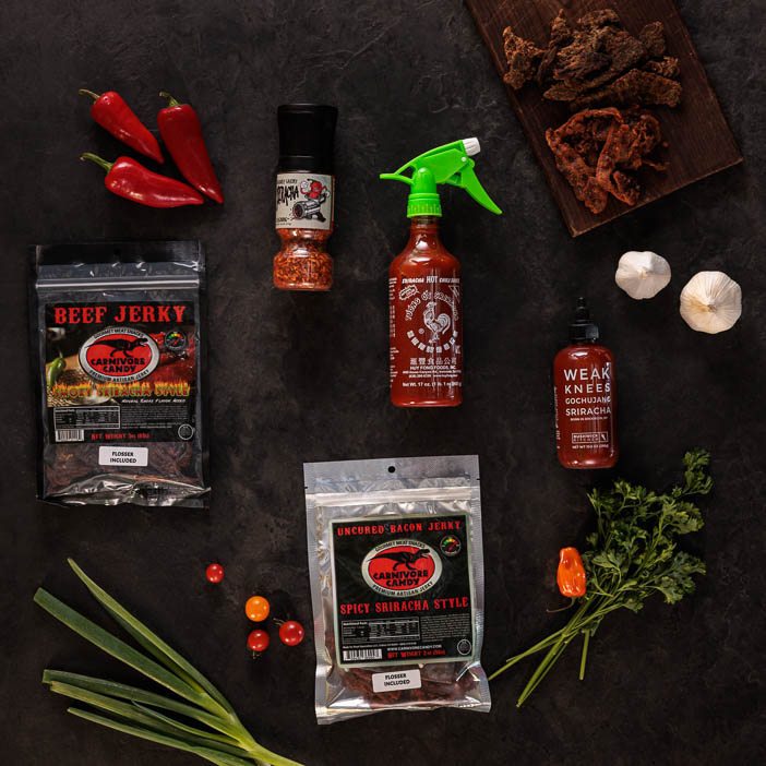 Sriracha Crate - Top Down Shot
