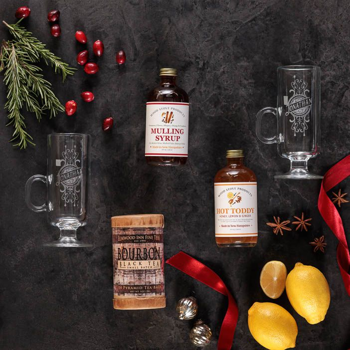 Cozy Winter Cocktail Crate - Top Down View