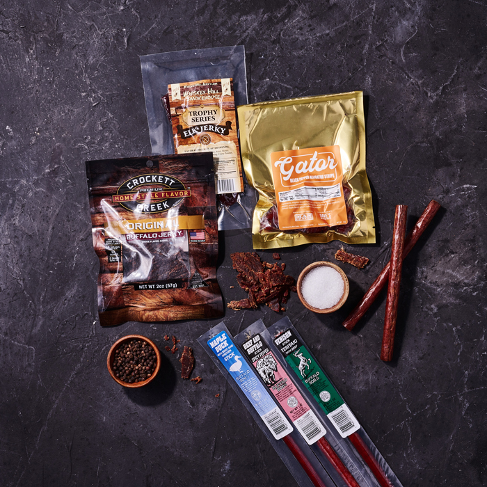 Exotic Meats Crate, Jerky Gifts For Guys