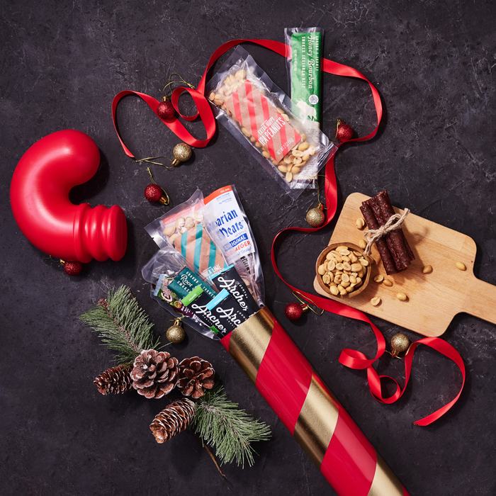 Ultimate Holiday Jerky Cane - opened
