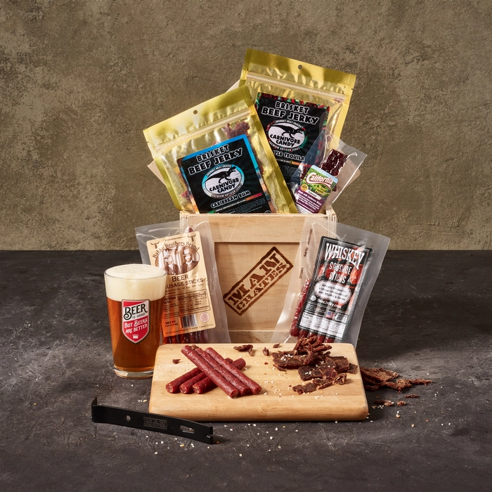 Booze-Infused Jerky Crate Product Shot