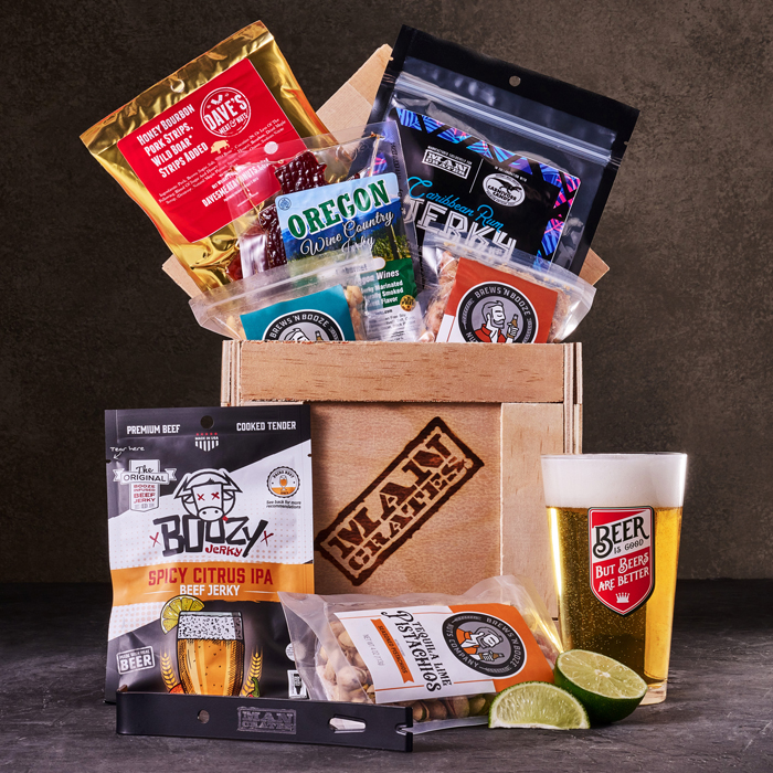 Booze-Infused Jerky Crate Product Shot