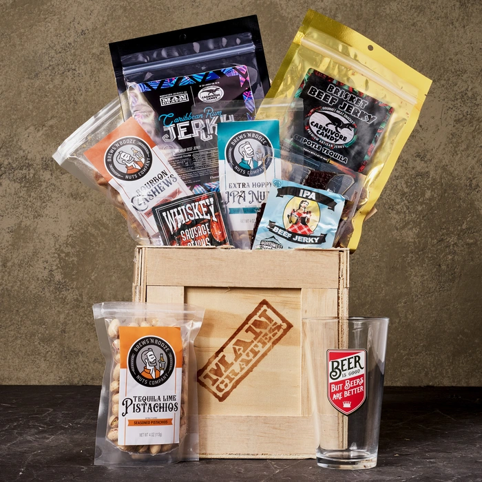 Booze-Infused Jerky Crate Product Shot