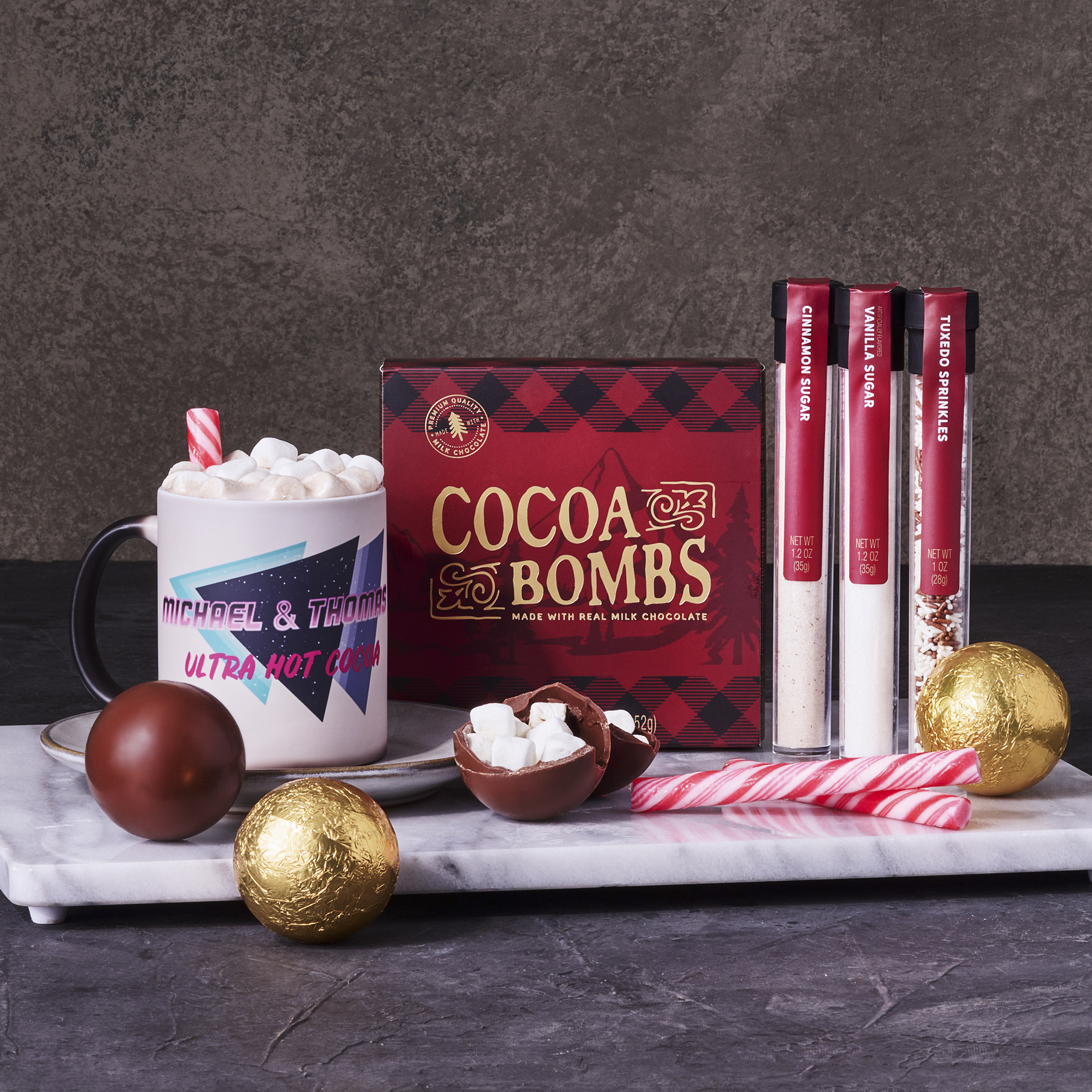 Hot Chocolate Bomb & Pottery Mug Gift Set