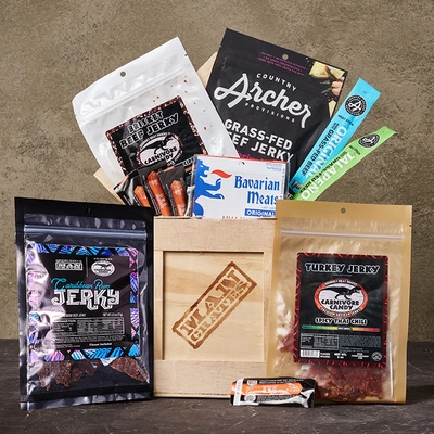 All jerky with crate