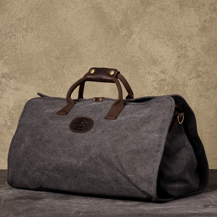 Personalized Duffel Bag - Dark Grey