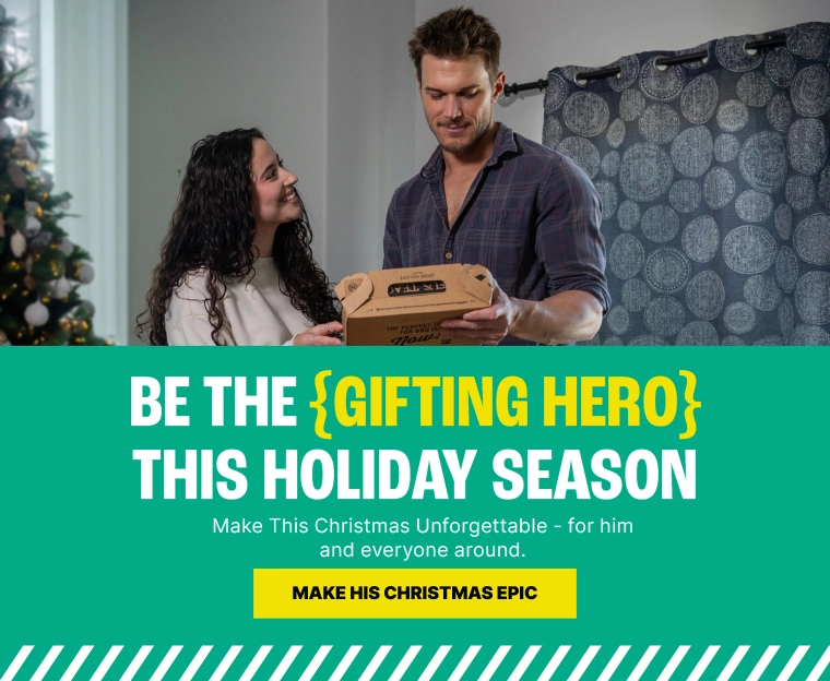 Be the {Gifting Hero} This Holiday Season. Make This Christmas Unforgettable - for him and everyone around. Make His Christmas Epic.