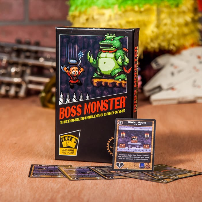 For the more intimate game night crowd, Boss Monster lets 2-4 players embody the most vile villains of the 8-bit world. Build a dungeon, lure in heroes, and laugh maniacally throughout the night.