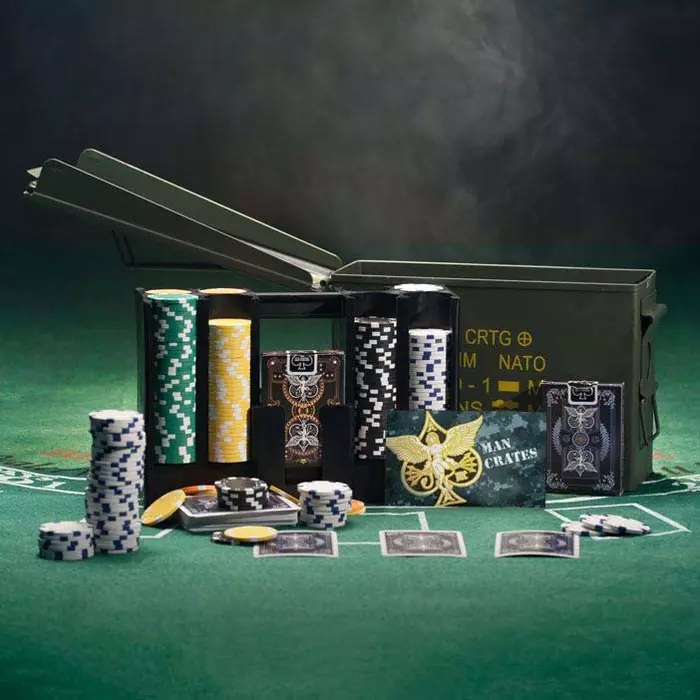 The .30 Cal Ammo Can Poker Set Man Crates