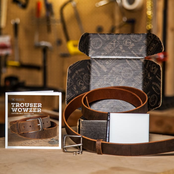 Leather Belt and instruction booklet is a great men's DIY gift.