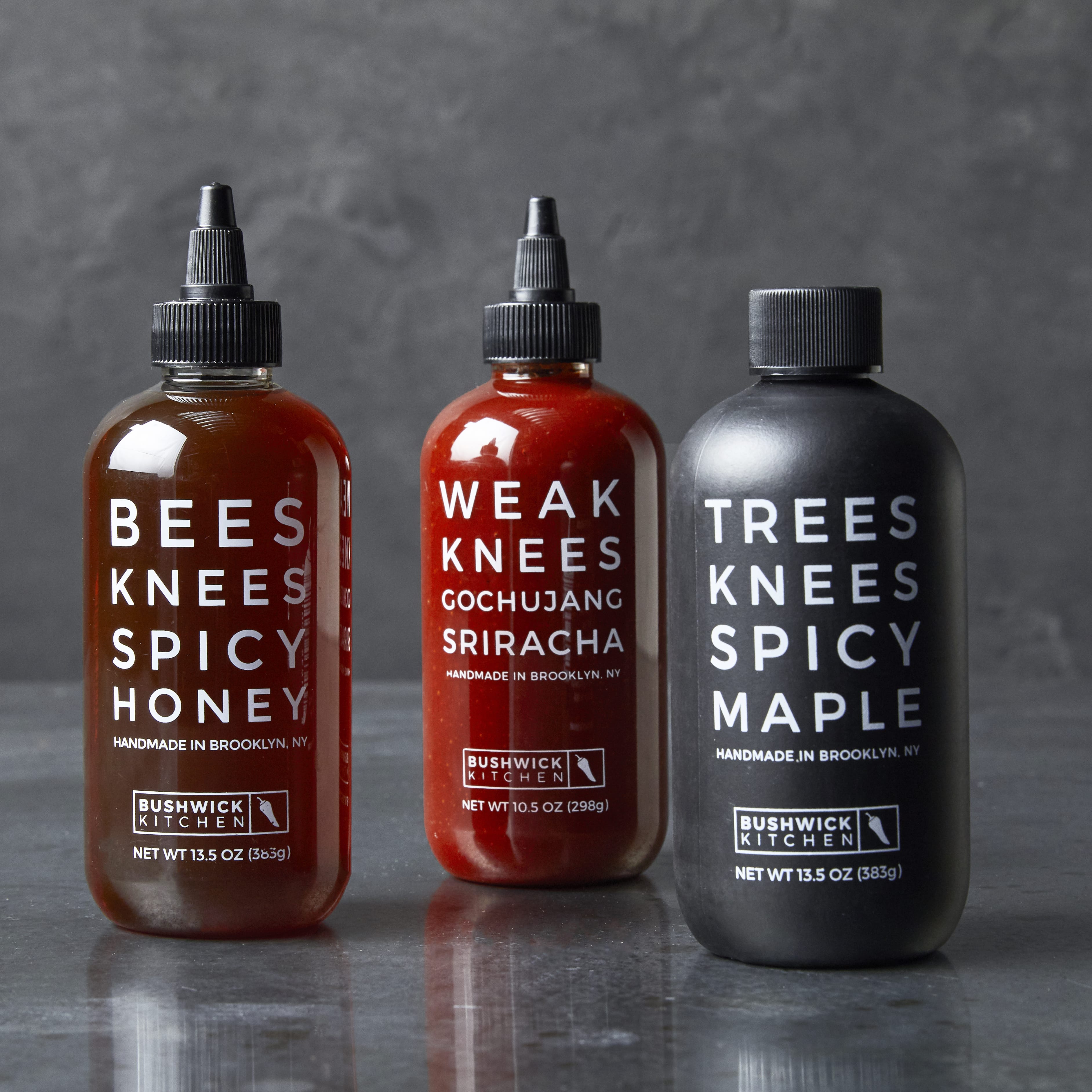 Bushwick Kitchen Sweet & Spicy Gift Sets, Honey, Maple, Sriracha