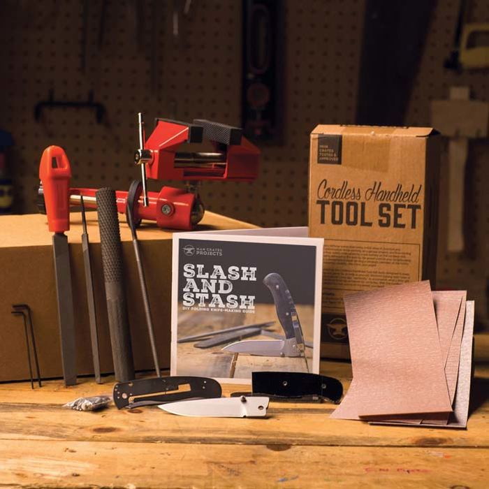 Folding Knife Making Kit Components for men's DIY gift.