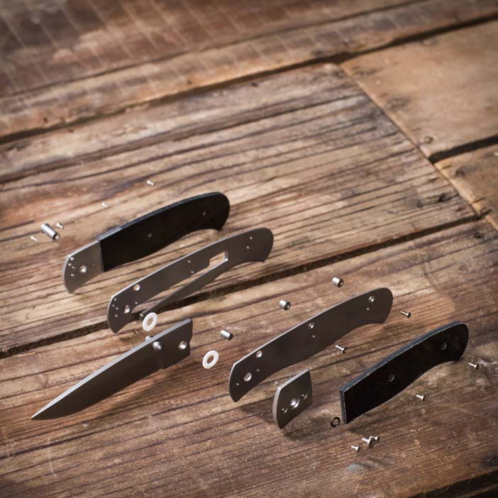 Udvidelse øre Grundlægger Folding Knife Making Kit | Man Crates