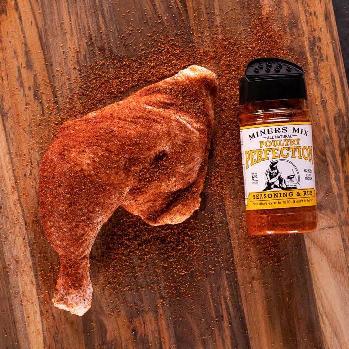 Miner's Mix poultry rub for men's grilling gift.