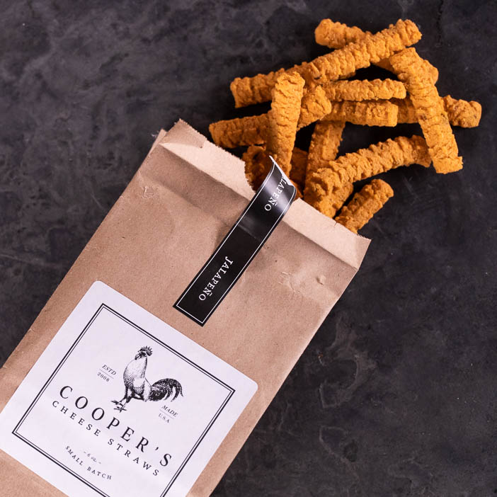 Cooper's Cheese Straws for men's snack gift.