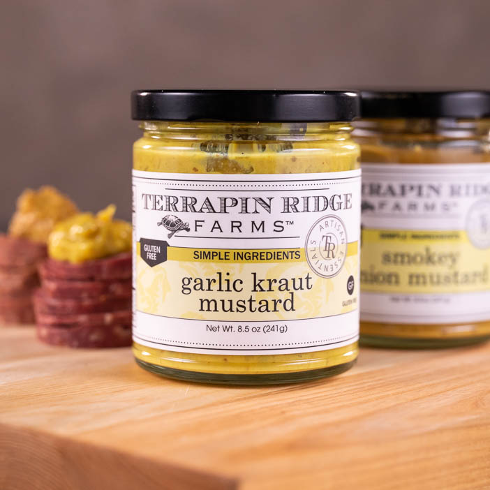 Garlic Kraut Mustard for men's snack gift.