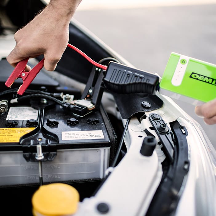 The Lithium-Ion Battery packs engine cranking power in pocket sized convenience.