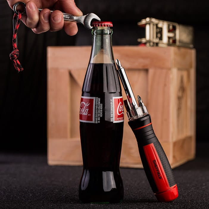 Wrench bottle opener. Classic.