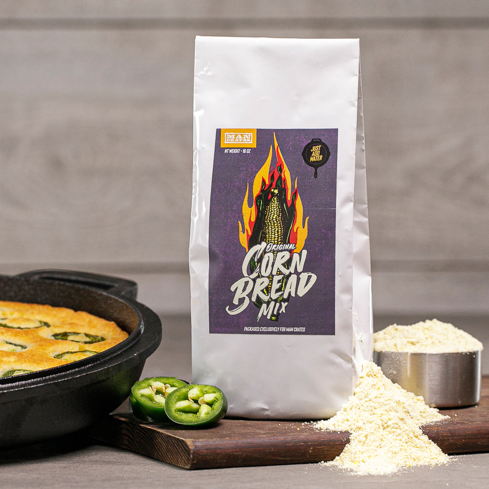 Cornbread Mix in a bag is a great men's cooking gift.