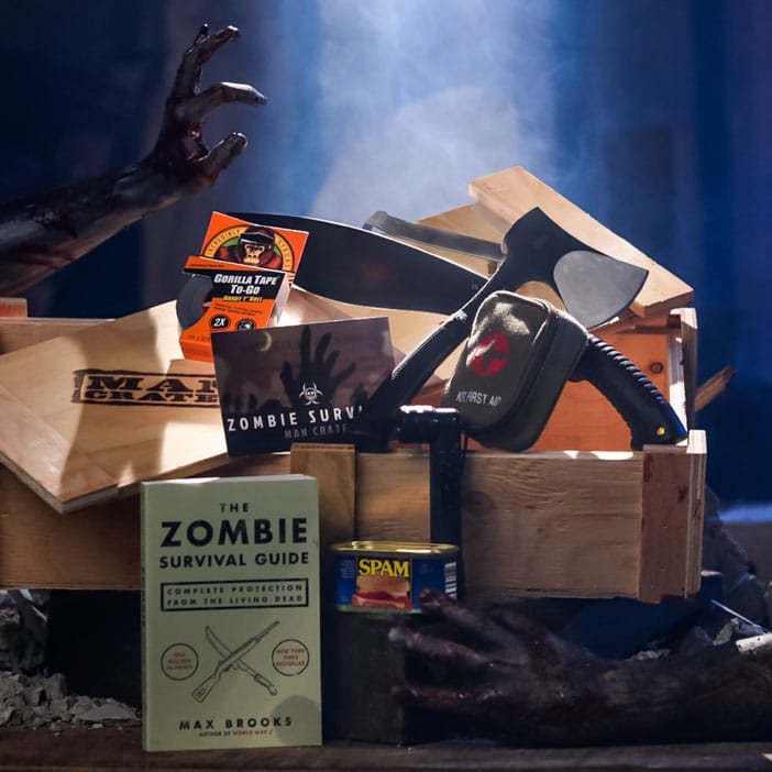 The Zombie Suppression Crate is an awesome gift for men