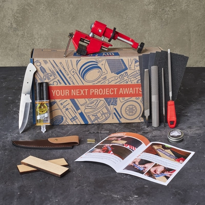 Knife Making Kit includes all of the implements needed to craft an amazing custom blade.