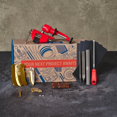 Folding Knife Making Kit Components