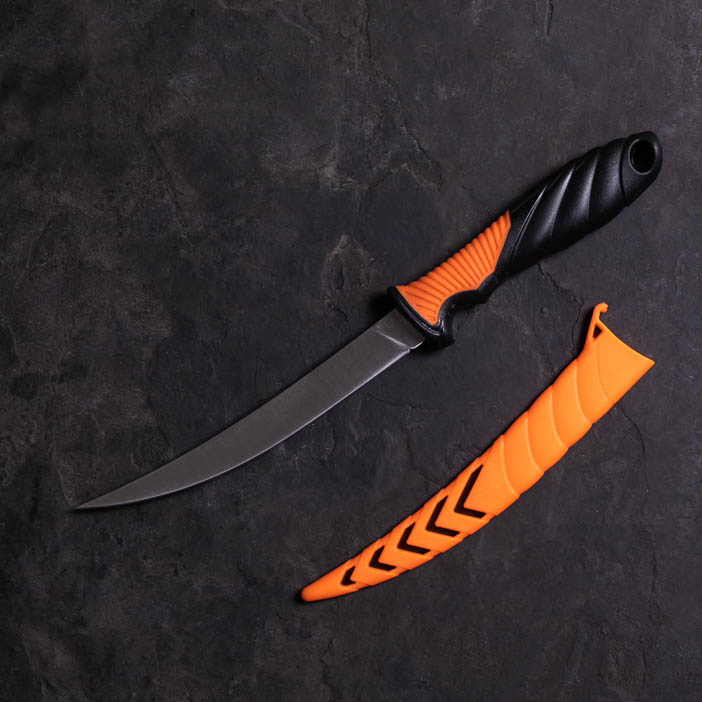 Filet knife and sheath for men's fishing gift.