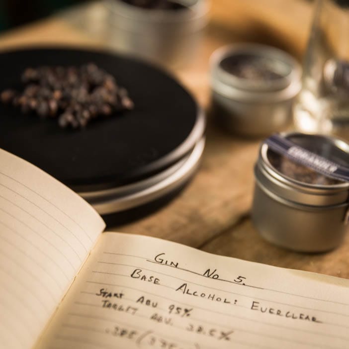 Journal with notes overlooking seeds and berries is an awesome DIY gift for men.