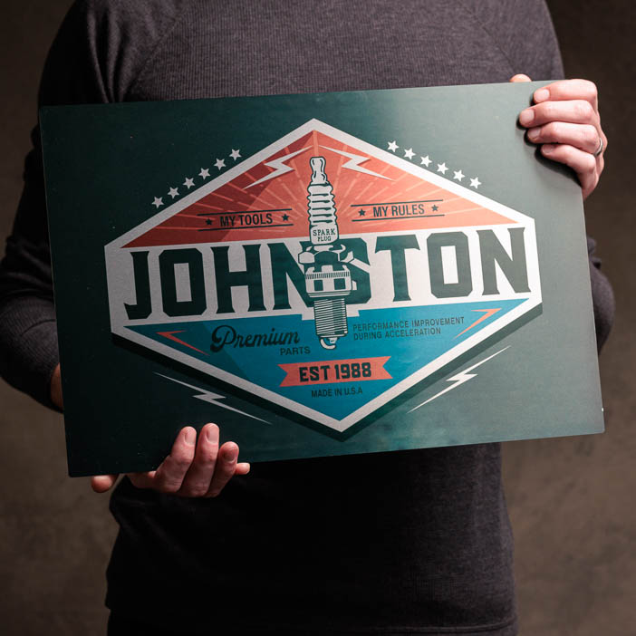 Personalized Metal Sign | Man Crates